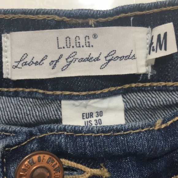 H&M Lable of Graded Goods Kick Flare Crop Leg 3/4 New with Tag - Picture 3 of 4